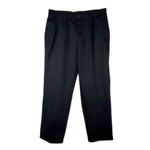Haggar Men's H26 Flat Front Black Dress Pants 34x30